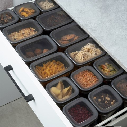 Pojemnik kuchenny na produkty sypkie suche z pokrywką 1L VILDE 229112