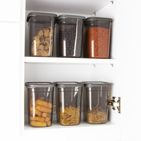 Pojemnik kuchenny na produkty sypkie suche z pokrywką 1L VILDE 229112