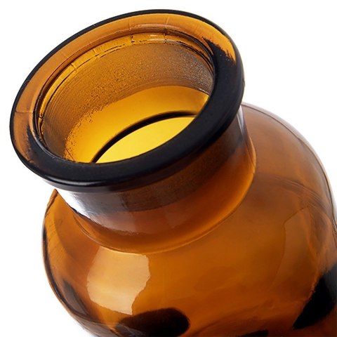 Pojemnik kuchenny na żywność jedzenie szklany brązowy z korkiem szeroką szyjką 250 ml ORION 127590