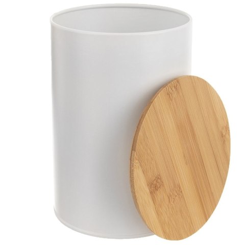 Pojemnik kuchenny puszka na żywność metalowy biały WHITELINE 1.3L ORION 127540