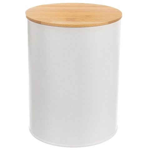 Pojemnik kuchenny puszka na żywność metalowy biały WHITELINE 2.3L ORION 127541