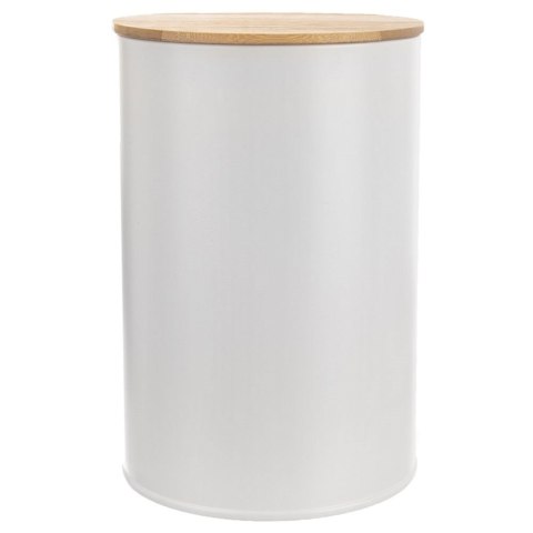 Pojemnik kuchenny puszka na żywność metalowy biały WHITELINE 800ml ORION 127539