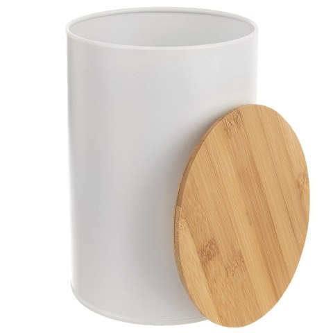 Pojemnik kuchenny puszka na żywność metalowy biały WHITELINE 800ml ORION 127539