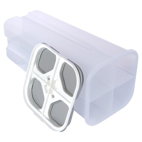 Pojemnik na produkty sypkie płatki mąkę kawę z dozownikiem dzielony 3L EXCELLENT HOUSEWARE 259388