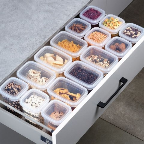 Pojemnik na produkty sypkie suche makaron sól cukier z pokrywką 1L VILDE 229146