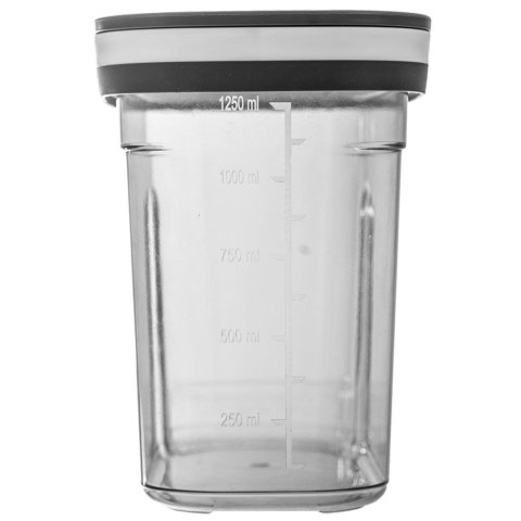 Pojemnik na produkty sypkie suche makaron z dozownikiem szary GREY 1.25L ORION 127169