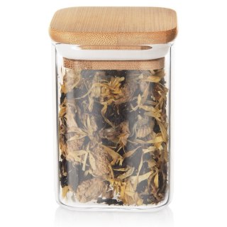 Pojemnik na produkty sypkie suche szklany z pokrywką i uszczelką 200 ml ORION 127582