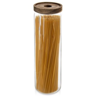 Pojemnik na produkty sypkie suche szklany z pokrywką uszczelką 1.85L ORION 154505