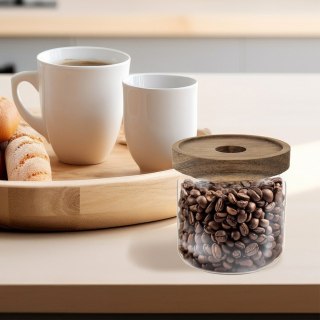 Pojemnik na produkty sypkie suche szklany z pokrywką uszczelką 500ml ORION 154501