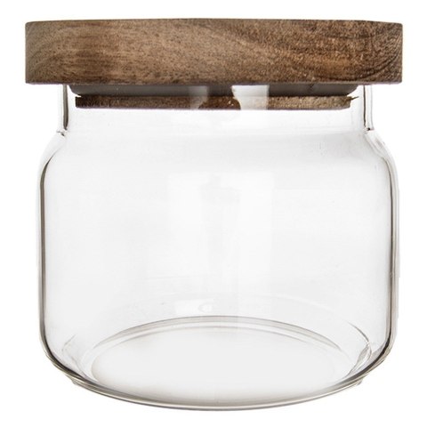 Pojemnik na produkty sypkie suche szklany z pokrywką uszczelką 500ml ORION 154501