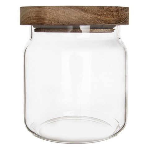 Pojemnik na produkty sypkie suche szklany z pokrywką uszczelką 730ml ORION 154502