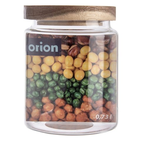 Pojemnik na produkty sypkie suche szklany z pokrywką uszczelką 730ml ORION 154502