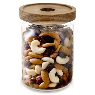 Pojemnik na produkty sypkie suche szklany z pokrywką uszczelką 970ml ORION 154503