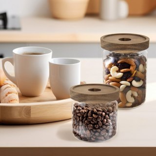 Pojemnik na produkty sypkie suche szklany z pokrywką uszczelką 970ml ORION 154503