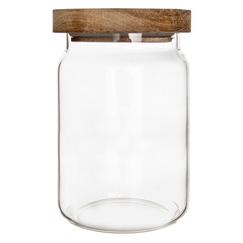 Pojemnik na produkty sypkie suche szklany z pokrywką uszczelką 970ml ORION 154503