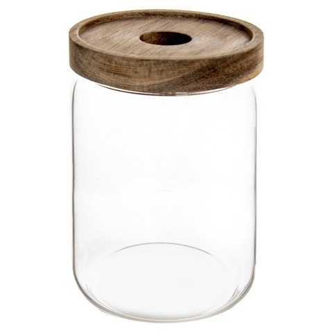 Pojemnik na produkty sypkie suche szklany z pokrywką uszczelką 970ml ORION 154503