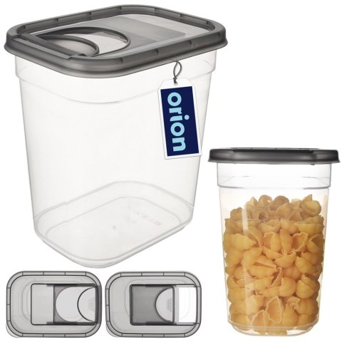 Pojemnik na produkty sypkie suche z dozownikiem GREY 1.9L ORION 127186