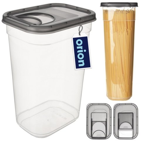 Pojemnik na produkty sypkie suche z dozownikiem GREY 3.2L ORION 127187