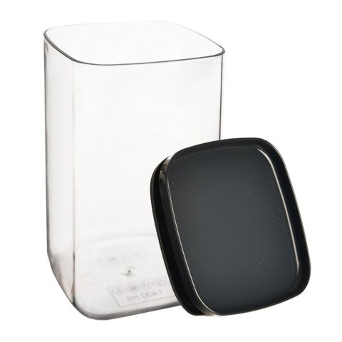 Pojemnik na produkty sypkie suche z pokrywką uszczelką kwadrat 1.4L ORION 127175