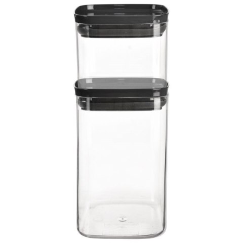 Pojemnik na produkty sypkie suche z pokrywką uszczelką kwadrat 1.4L ORION 127175