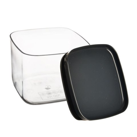 Pojemnik na produkty sypkie suche z pokrywką uszczelką kwadrat 700ml ORION 127174