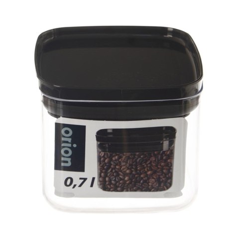 Pojemnik na produkty sypkie suche z pokrywką uszczelką kwadrat 700ml ORION 127174