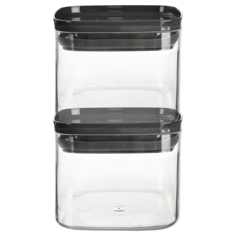 Pojemnik na produkty sypkie suche z pokrywką uszczelką kwadrat 700ml ORION 127174