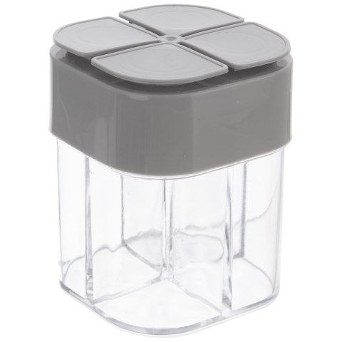 Pojemnik na przyprawy + naklejki etykiety 4 przegrody przyprawnik KEMP ORION 155114