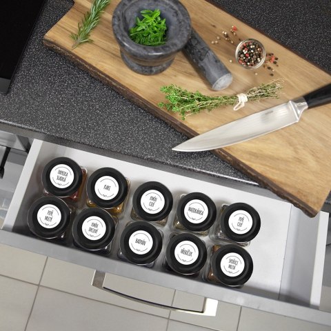 Pojemnik na przyprawy szklany 170ml słoik słoiczek organizer ORION 155120