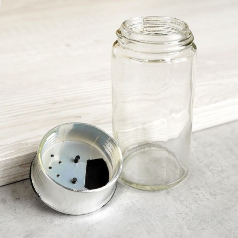 Pojemnik na przyprawy z sitkiem szklany 100ml słoik słoiczek organizer ORION 153641