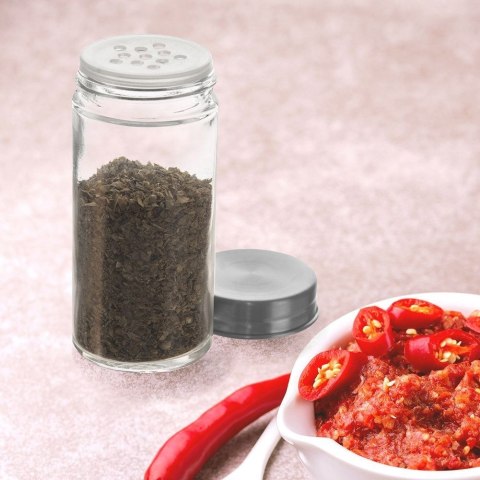 Pojemnik na przyprawy z sitkiem szklany 100ml słoik słoiczek organizer ORION 155104