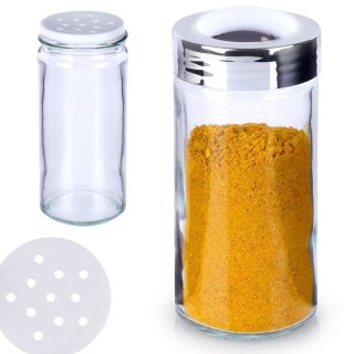 Pojemnik na przyprawy z sitkiem szklany 80ml słoik słoiczek organizer ORION 153611