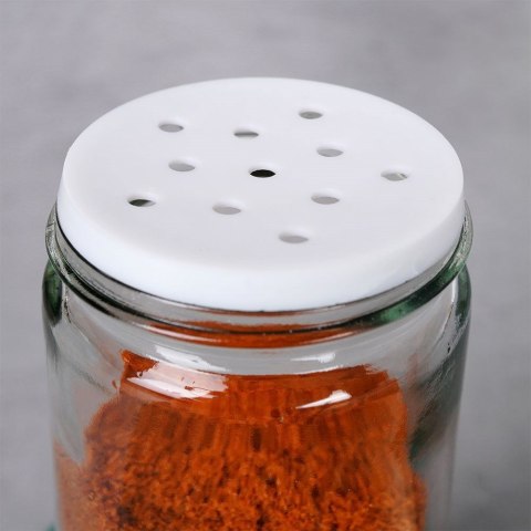 Pojemnik na przyprawy z sitkiem szklany 80ml słoik słoiczek organizer ORION 153612