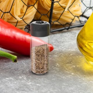 Pojemnik na przyprawy z sitkiem szklany KEMP 230ml słoik słoiczek organizer ORION 155111