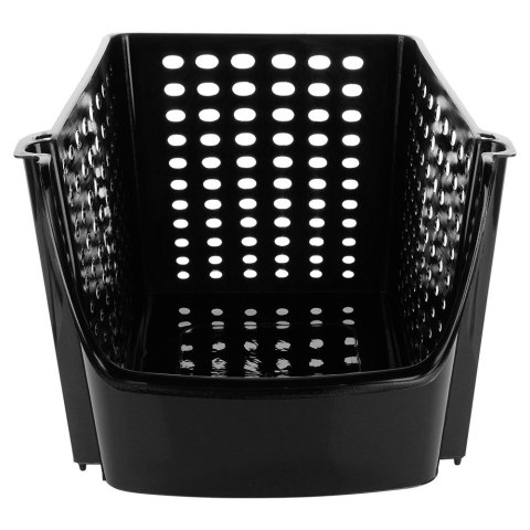 Pojemnik na warzywa i owoce ziemniaki cebulę czarny DUŻY 29x21x16cm VILDE 229089