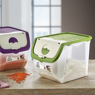 Pojemnik na warzywa i owoce ziemniaki cebulę z pokrywą czarny 12L ORION 730512-C