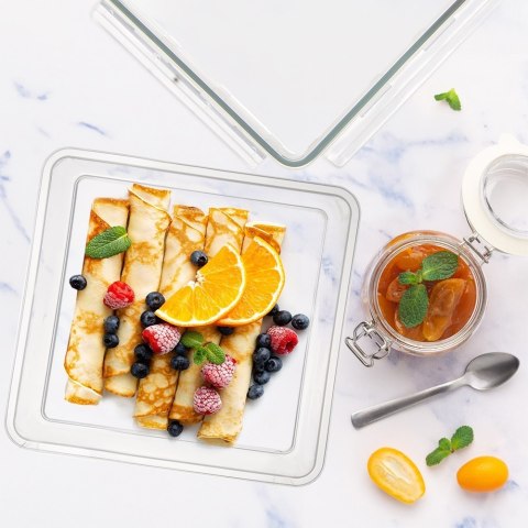 Pojemnik na żywność wędliny ser z pokrywką i uszczelką 900 ml ORION 127189