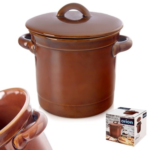 Pojemnik naczynie garnek do kiszenia ceramiczny z pokrywką 1L ORION 127610