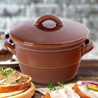 Pojemnik naczynie garnek do kiszenia ceramiczny z pokrywką 650ml ORION 127609