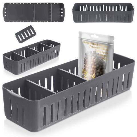 Pojemnik organizer na przyprawy do szuflady pojemniki szary ORION 731615