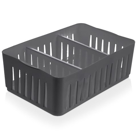 Pojemnik organizer na przyprawy do szuflady z przegrodami szary ORION 731616