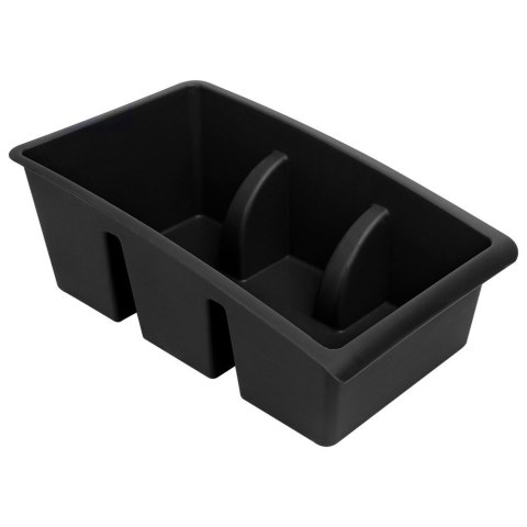 Pojemnik organizer na przyprawy torebki do szuflady pojemniki czarny VILDE 229047-C