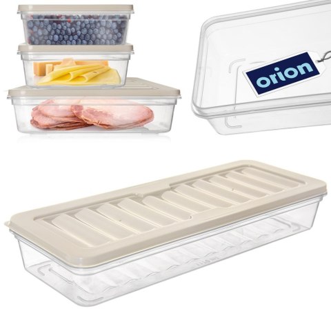 Pojemnik plastikowy na żywność jedzenie ser wędlinę z pokrywką 1L ORION 127191