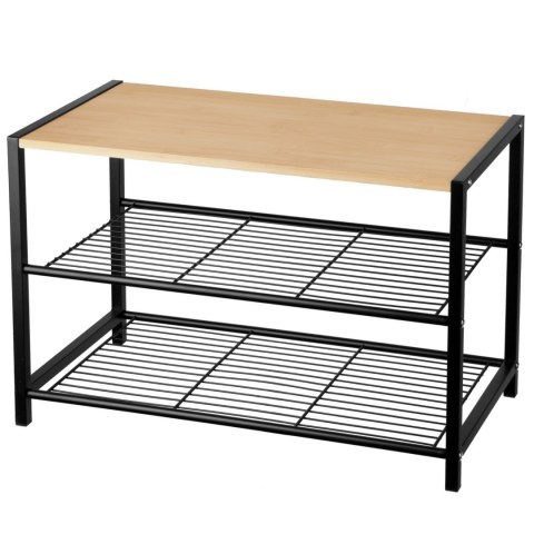 PÓŁKA REGAŁ STOJAK NA BUTY 3-POZIOMOWA 60X30X39CM BRUNBESTE BB-3535