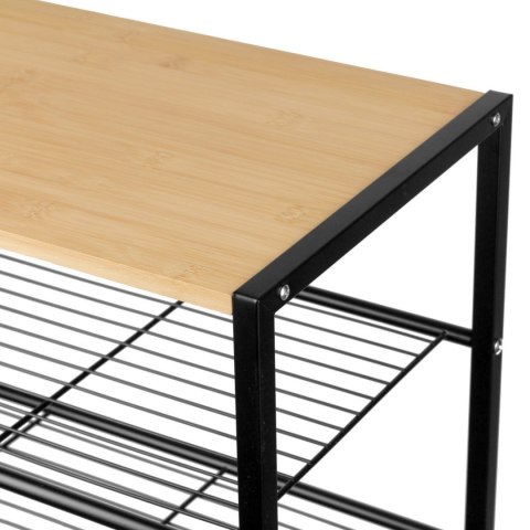 PÓŁKA REGAŁ STOJAK NA BUTY 3-POZIOMOWA 60X30X39CM BRUNBESTE BB-3535