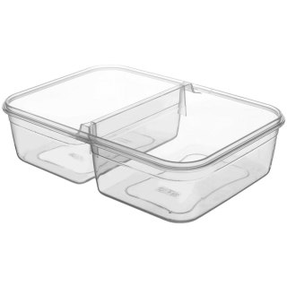 Pojemnik plastikowy na żywność z pokrywką i uszczelką dzielony 2L ORION 127157