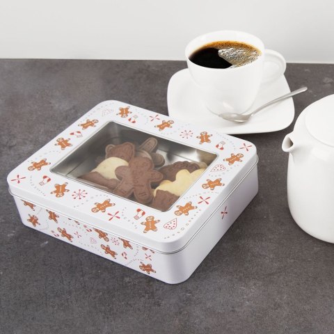 Pojemnik pudełko na ciastka ciasteczka metalowa puszka PIERNICZEK 18x14.5x5 cm ORION 127576