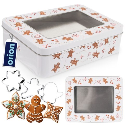 Pojemnik pudełko na ciastka ciasteczka metalowa puszka PIERNICZEK 18x14.5x5 cm ORION 127576