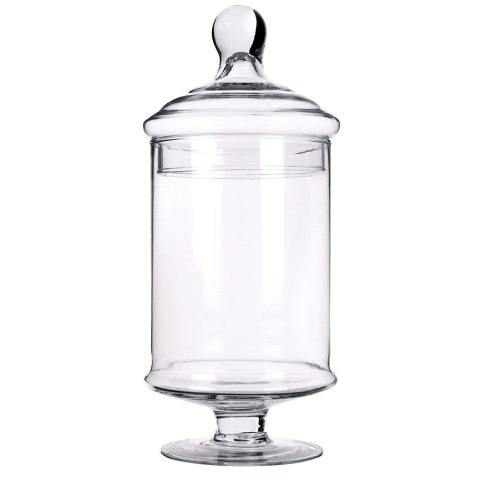 Pojemnik pudełko na ciastka ciasteczka słodycze szklany 1.5L EXCELLENT HOUSEWARE 259355