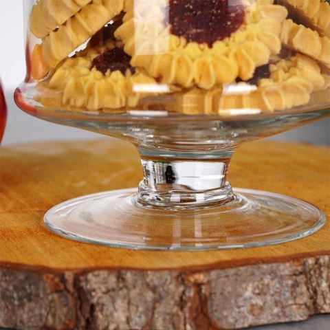 Pojemnik pudełko na ciastka ciasteczka słodycze szklany 1.5L EXCELLENT HOUSEWARE 259355